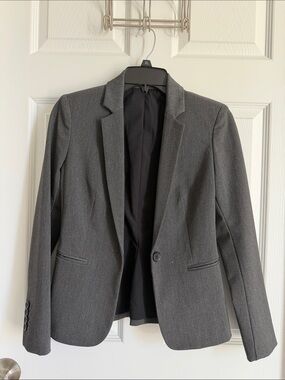 Express Gray Women's Blazer with Black Lining
